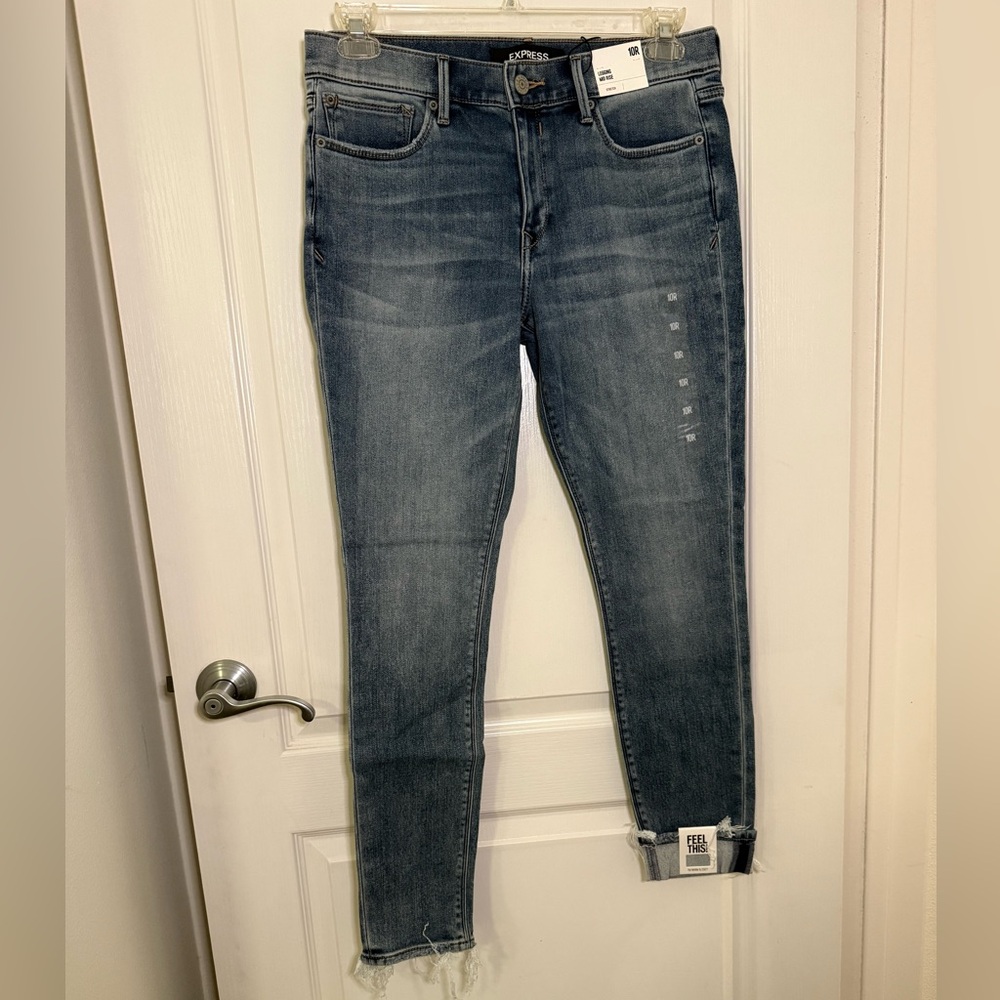 Express Dark Blue Skinny Jeans